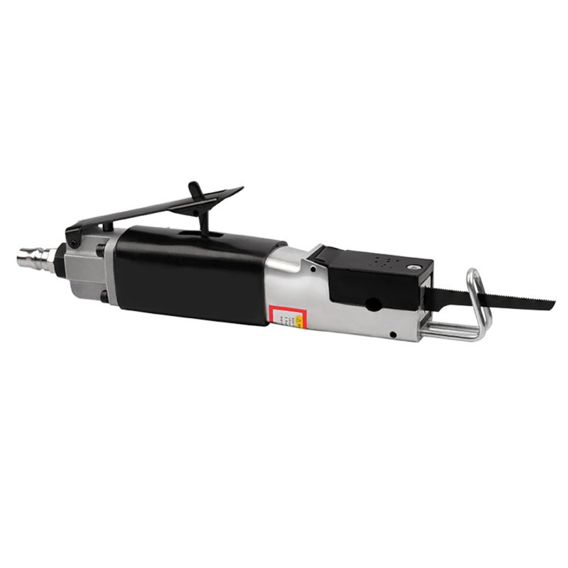 Pneumatic Reciprocating Saw: Silver Durable Aluminum Alloy - Lightweight Ergonomic Non-Slip Grip, Low Vibration 9000 BPM Efficient Cutting for Narrow Space Metal Processing - Image 2