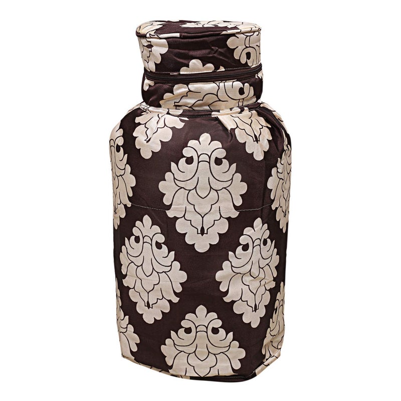Kuber Industries Kuber Industries Cotton 2 Pieces Cylinder Cover Purple BrownCTKTC28097  - Image 5