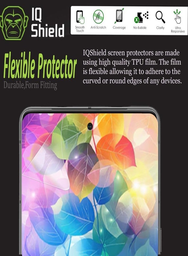 IQShield 2 Pack for Samsung Galaxy S25 Edge 6.7" Screen Protector: Clear TPU Film, Anti-Bubble, Scratch-Resistant, Case Friendly, HD Clarity for Ultimate Protection Fingerprint Unlock - Image 3