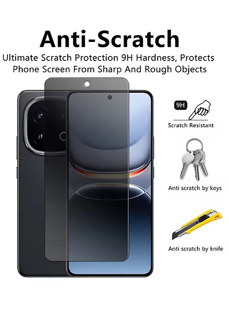 1 Pack Privacy Tempered Glass Screen Protector for Vivo iQOO 13, Ultra-thin Tempered Glass Film, Anti-Spy, Ultra-Hard, Anti-Scratch, Bubble Free - Image 3