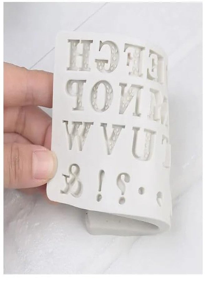 Anyana mini letters alphabet comma exclamation mark silicone mold Fondant Mould for gum paste tool Sugar paste supplies birthday cake decorating cupcake topper decoration - Image 4