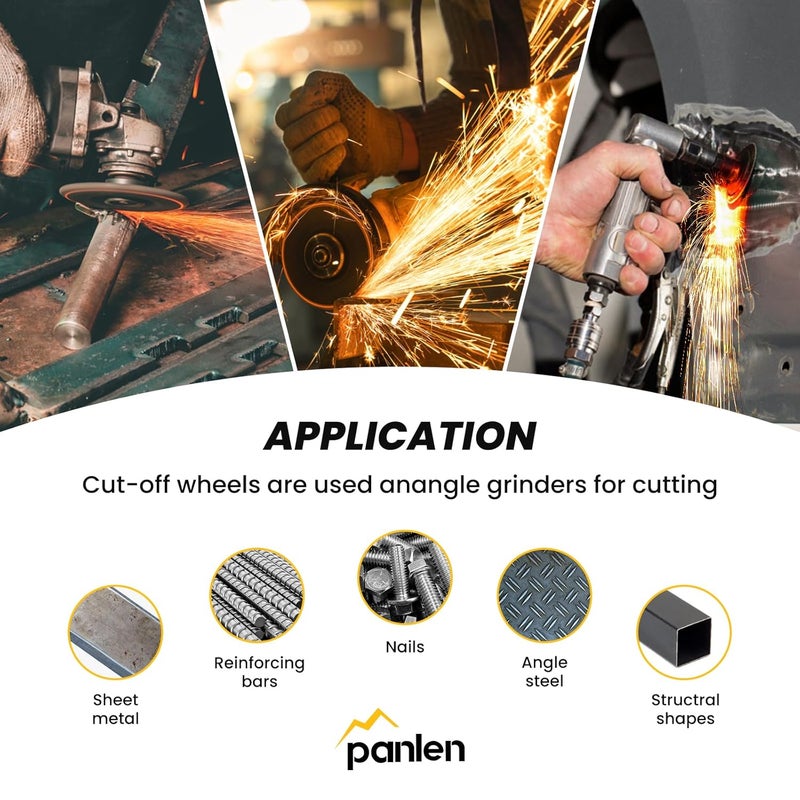 panlen 3inch 10 Pack Die Grinder Cutting Disc and Mounting Mandrel Kit 1/4" 3/8" Arbor - Image 4