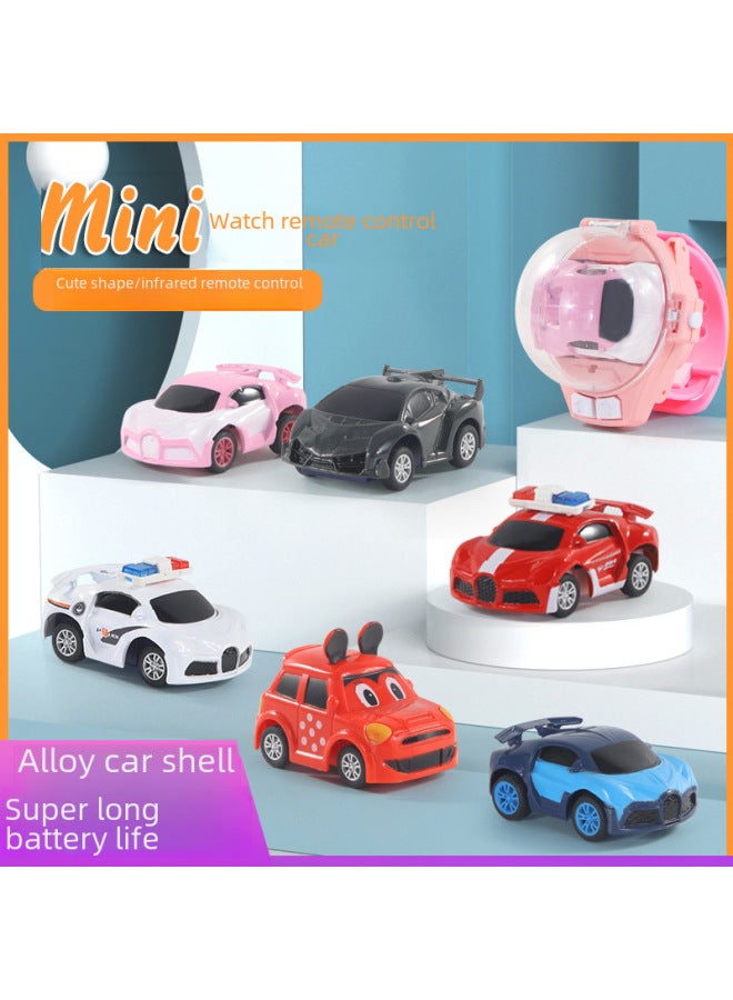Internet Celebrous Watch Remote Control Car Electric Mini Car Social Children Boys And Girls Friends Toy Gift-Specifications:[5.5G Alloy Upgrade With Light] Small Yellow Duck Sunglasses Hat  - Image 5