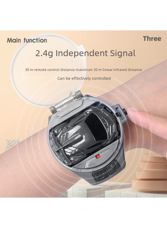 Internet Celebrous Watch Remote Control Car Electric Mini Car Social Children Boys And Girls Friends Toy Gift-Specifications:[5.5G Alloy Upgrade With Light] Small Yellow Duck Sunglasses Hat  - Image 4