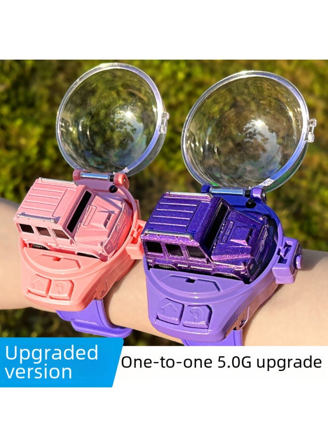 Internet Celebrous Watch Remote Control Car Electric Mini Car Social Children Boys And Girls Friends Toy Gift-Specifications:[5.5G Alloy Upgrade With Light] Small Yellow Duck Sunglasses Hat  - Image 2