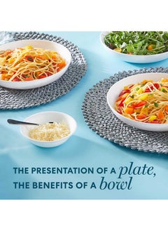 Corelle Corelle 4-Pc Versa Bowls for Pasta, Salad and More, Service for 4, Durable and Eco-Friendly 30-Oz , Compact Stack Bowl Set, Microwave and Dishwasher Safe, White  - Image 3
