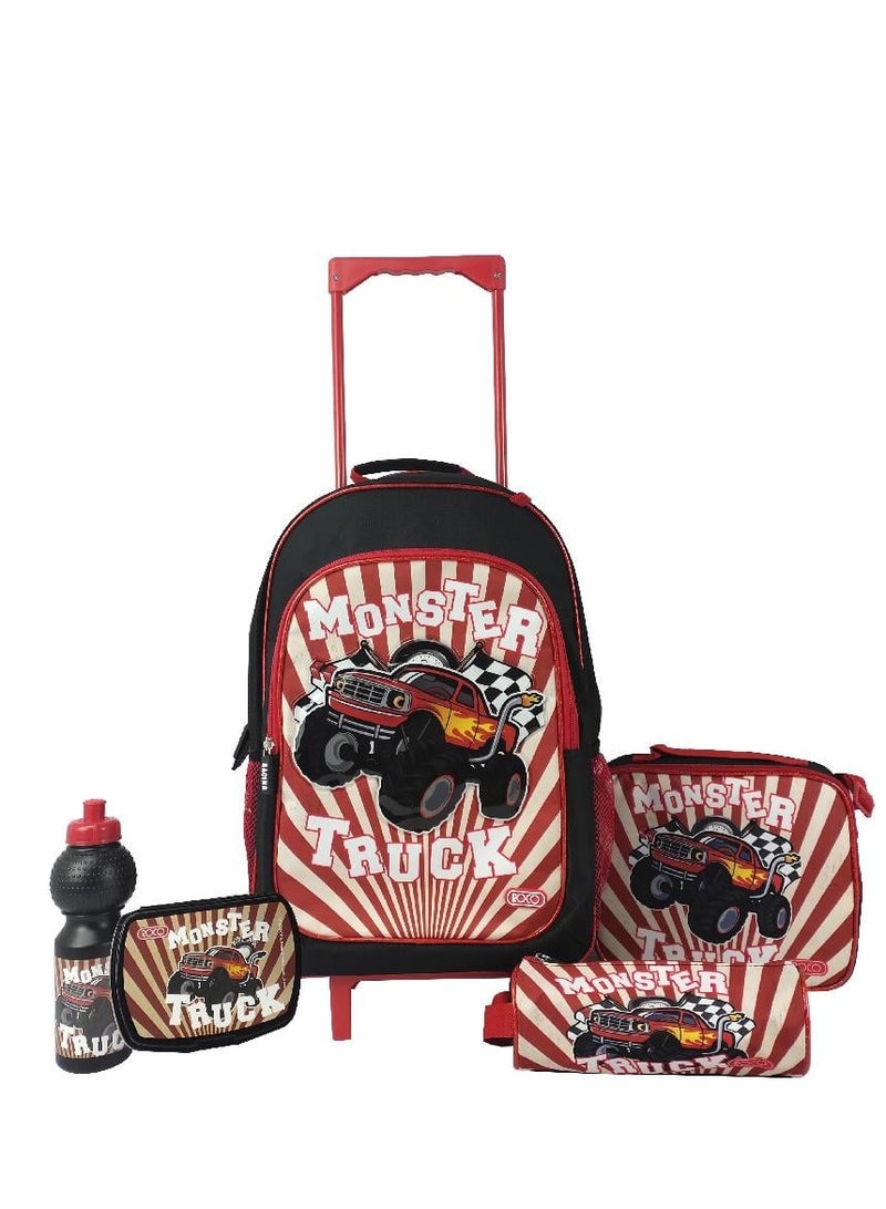مونستر مجموعة حقيبة عربة روكو مونستر تراك 5 في 1 مع ملحق