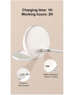 Generic Magnetic Fill Light Mirror with 3 Scene Lighting Modes, Adjustable Magnetic Bracket, 180° Multi-Angle, Type-C Charging, Portable Makeup Mirror with Phone Stand & Powerful Fill Light for Photography, Video & Travel  - Image 5