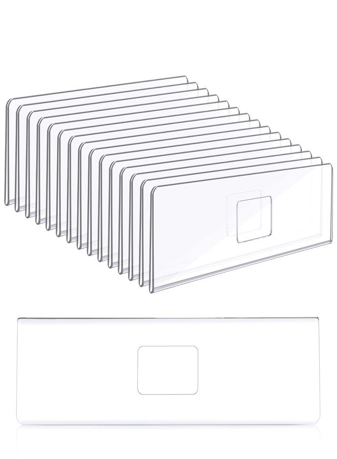 جيتك حامل لوحة اسم جداري من الأكريليك من جيتك، 15 قطعة، مقاس 2 × 8 بوصة، حامل لوحة اسم بلاستيكي شفاف، إطار لوحة اسم باب مع شريط لاصق، عرض أفقي للوحات الأسماء في المكاتب والمتاجر والفصول الدراسية - Image 1