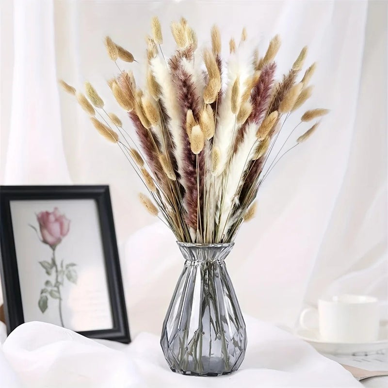 Bluejw G111 Luxury Fluffy Pampas Grass Small Reed Rabbit Tail Dried Plants for Wedding Home Graduation Christmas Halloween Easter Decor - Image 1