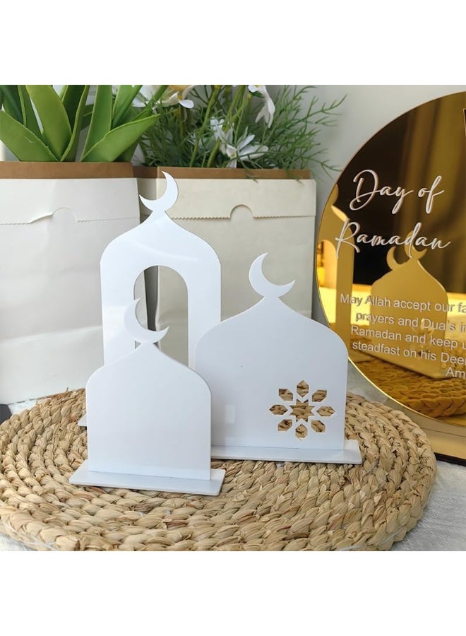 TPGP زينة رمضان لعلامة الطاولة عيد مبارك زينة حفلة رمضان كريم زينة خشبية لعيد الزينة الإسلامية للمنزل - Image 1