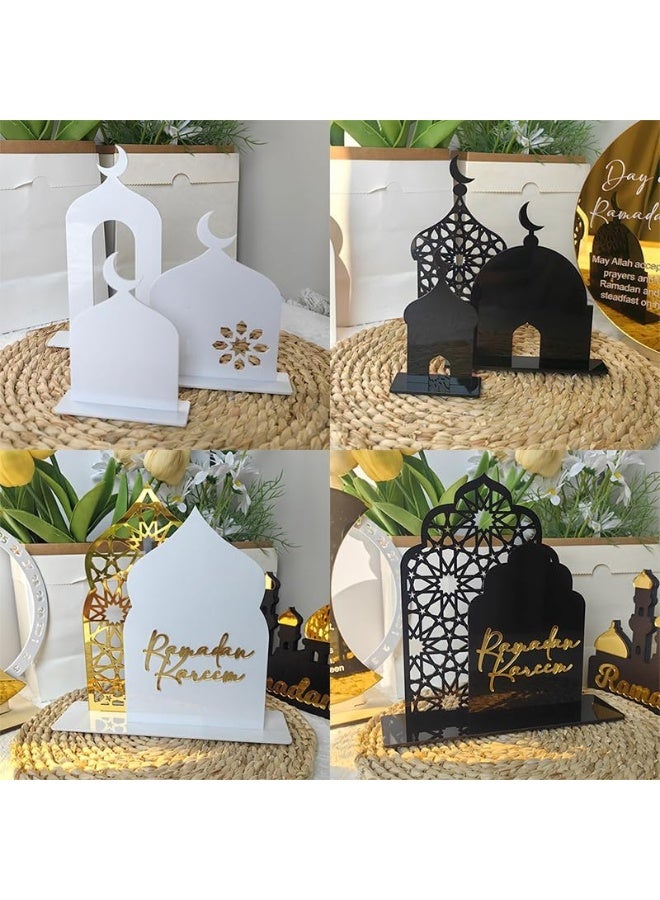 TPGP زينة رمضان لعلامة الطاولة عيد مبارك زينة حفلة رمضان كريم زينة خشبية لعيد الزينة الإسلامية للمنزل - Image 3