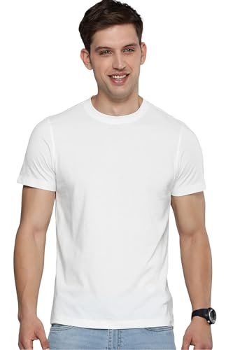 ENCIGER Mens Cotton TShirt Soft Breathable Crew Neck Tee Classic Fit Casual Short Sleeve White XXLarge - Image 1