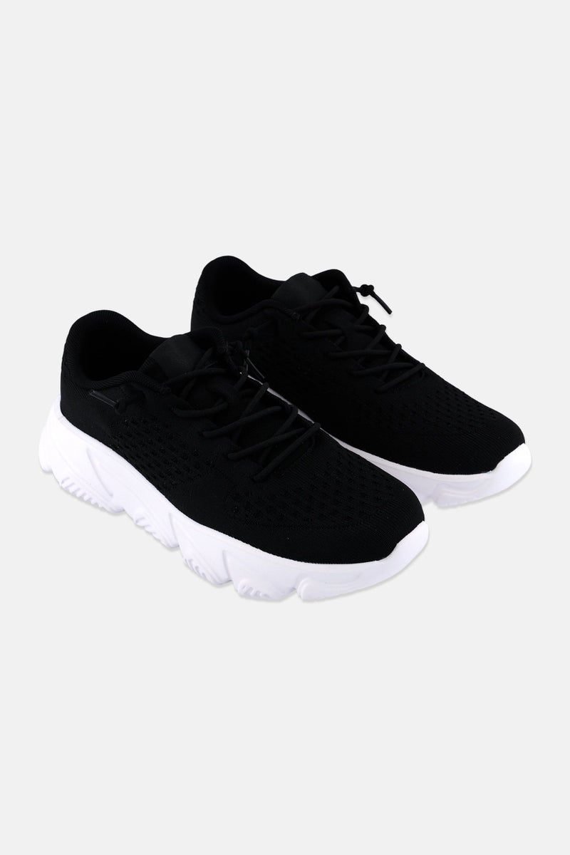 RBX Men Lace Up Training Shoes, Black - Image 1