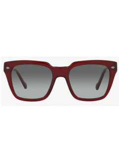 Vogue Eyewear VOGUE SUNGLASS VO5380S 292411 SIZE 50 Transparent Bordeaux Frame with  Gray LENS SQUARE unisex  - Image 2
