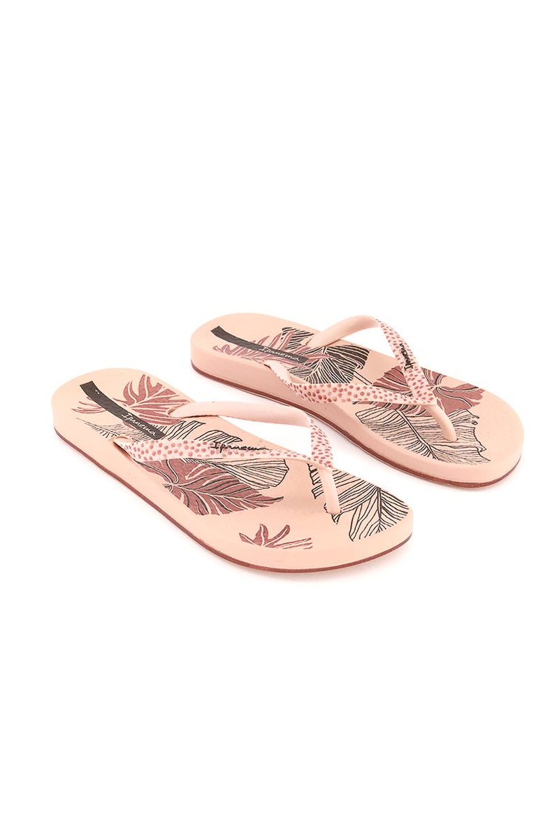 Ipanema Kid Girls Printed Slip On Slippers, Blush Pink - Image 1