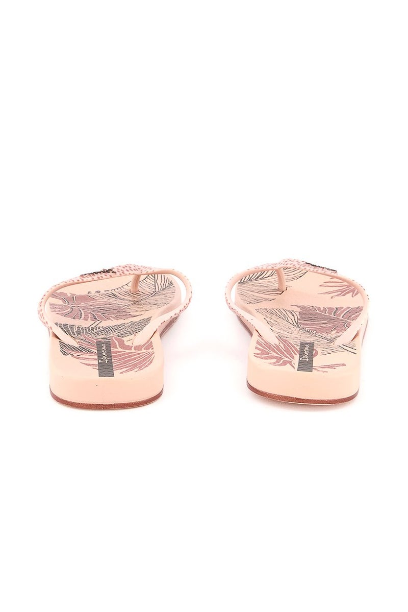 Ipanema Kid Girls Printed Slip On Slippers, Blush Pink - Image 3
