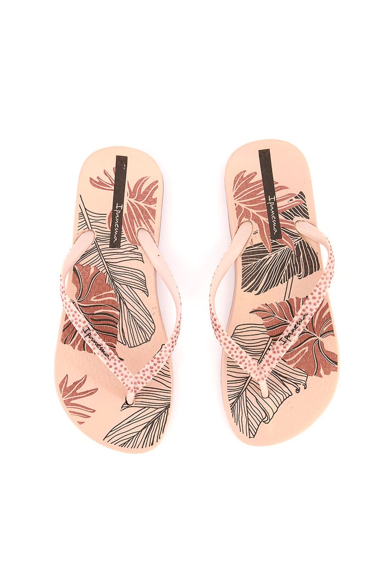 Ipanema Kid Girls Printed Slip On Slippers, Blush Pink - Image 2