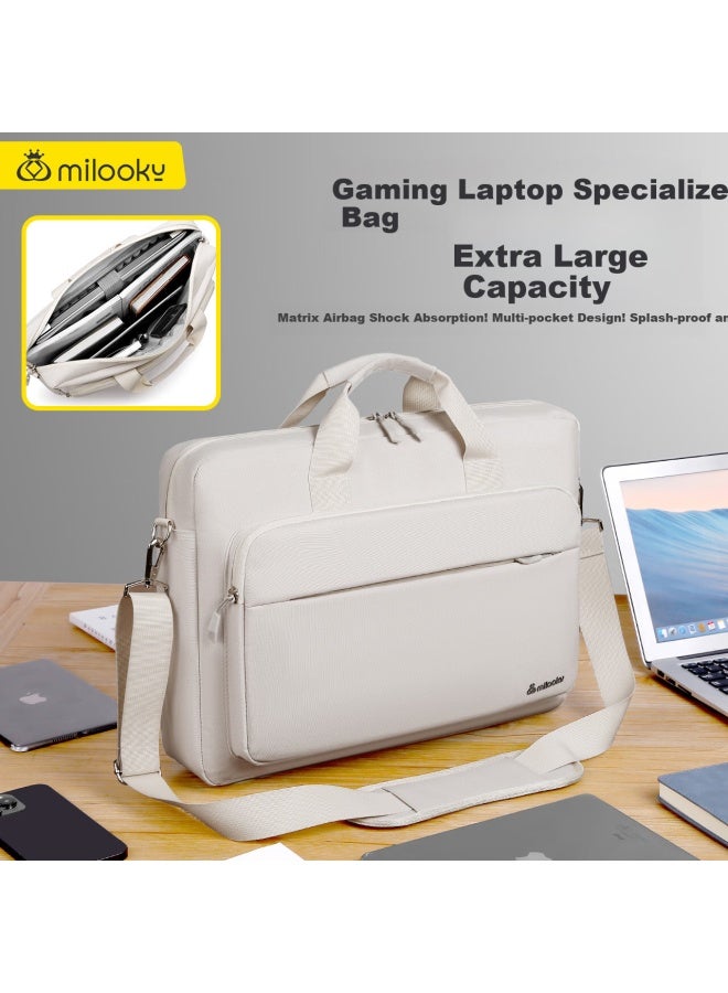Milooky Laptop Backpack Shoulder Bag Large Capacity For Men, Compatible With Apple And Huawei 13/13.6/14 Inch Laptops, Handheld Notebook Bag - Image 1