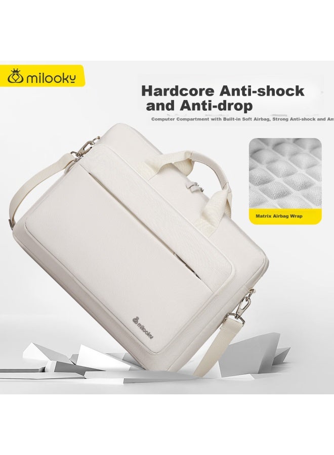 Milooky Laptop Backpack Shoulder Bag Large Capacity For Men, Compatible With Apple And Huawei 13/13.6/14 Inch Laptops, Handheld Notebook Bag - Image 3