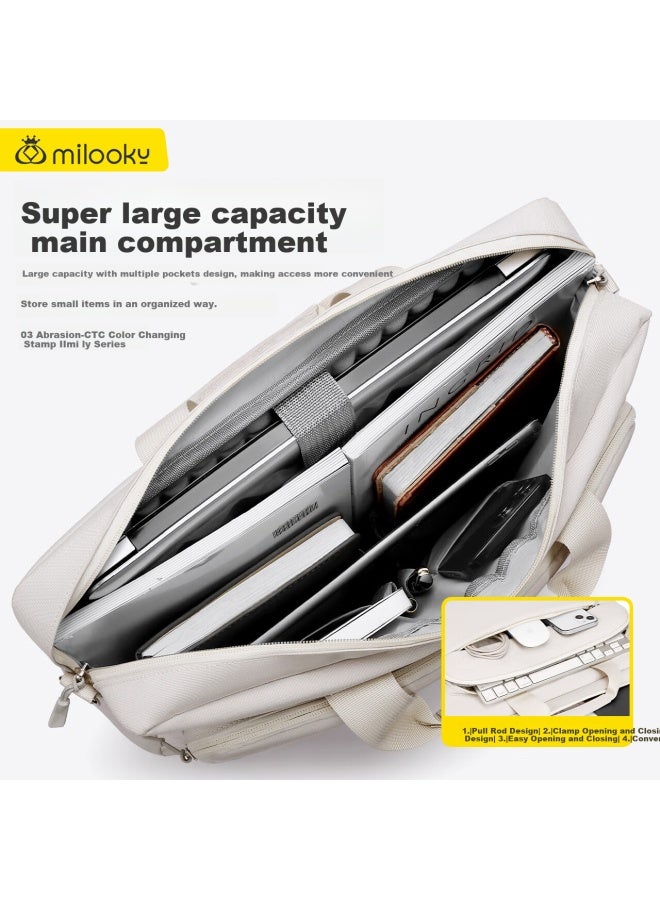 Milooky Laptop Backpack Shoulder Bag Large Capacity For Men, Compatible With Apple And Huawei 13/13.6/14 Inch Laptops, Handheld Notebook Bag - Image 2
