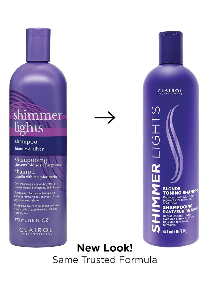 CLAIROL Professional Shimmer Lights Hair Shampoo 473ml - Image 3