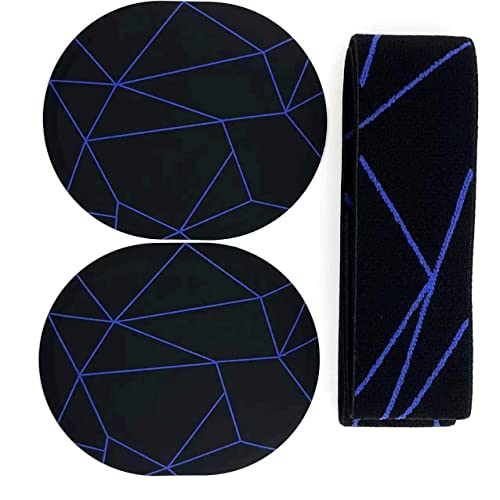 LZYDD 2 in 1 Magnet Cover with Headband for SteelSeries Arctis Pro High Fidelity Gaming Headset/SteelSeries Arctis Pro Wireless Gaming Headset (Blue line) - Image 2