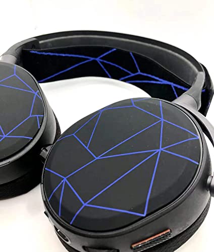 LZYDD 2 in 1 Magnet Cover with Headband for SteelSeries Arctis Pro High Fidelity Gaming Headset/SteelSeries Arctis Pro Wireless Gaming Headset (Blue line) - Image 3