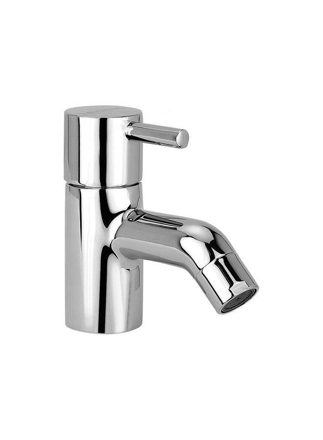 هيندوير حنفية مياه عمودية من Hindware F280001CP Flora، حنفية حوض غسيل، نحاس مع لمسة نهائية من الكروم | ضمان الشركة المصنعة لمدة 12 عامًا - Image 1