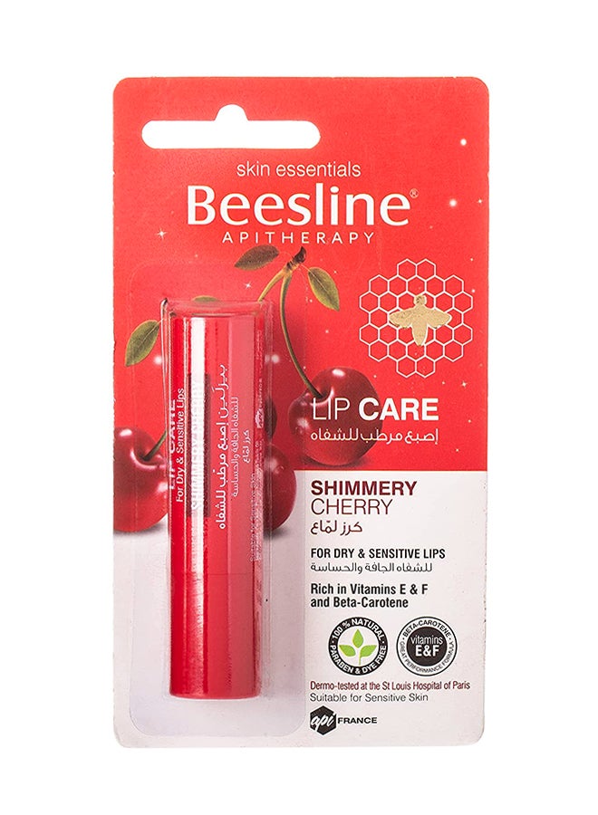 Beesline Shimmery Cherry Lip Care, Cherry Red 4grams - Image 1