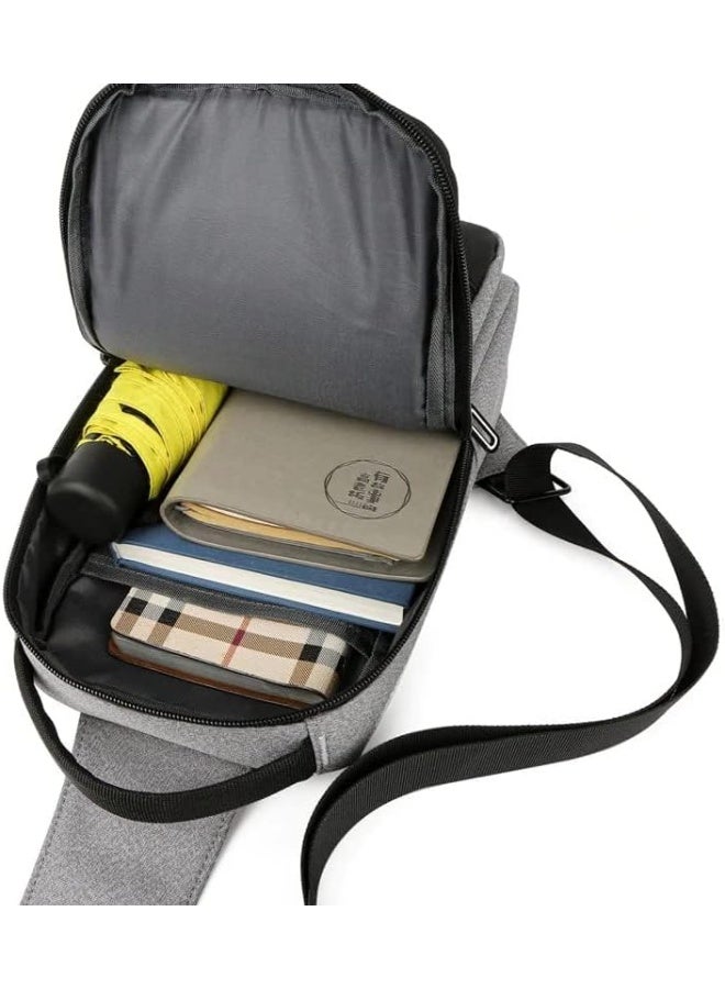 Men’s Crossbody Shoulder Bag Multi-Purpose Modern Design, Lightweight Small Sling Bag for Daily Use, Suitable for Work, Travel, Commuting and Carrying Phone and Wallet - Image 4