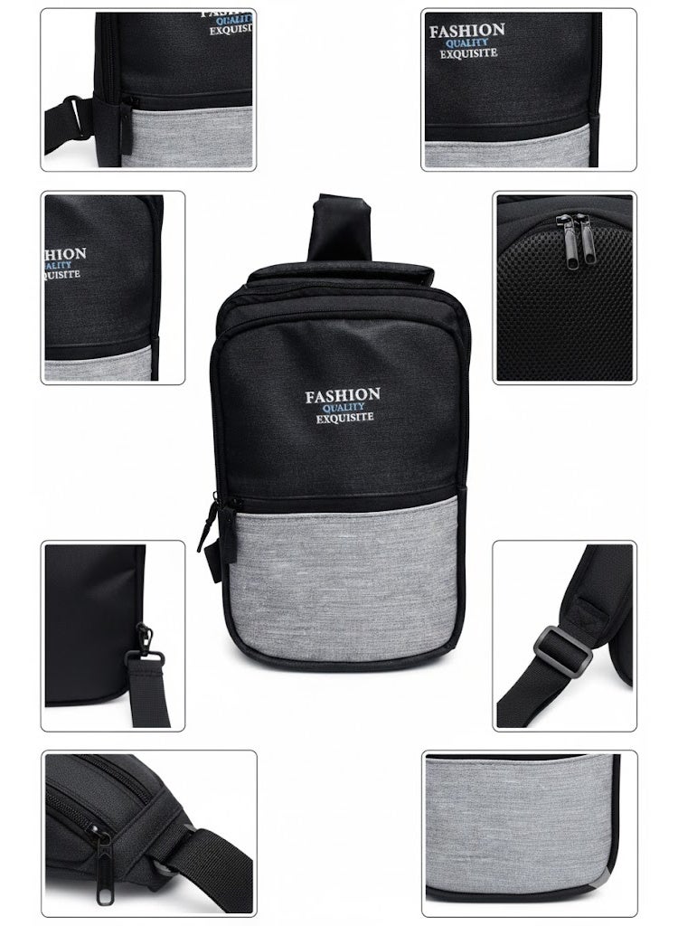 Men’s Crossbody Shoulder Bag Multi-Purpose Modern Design, Lightweight Small Sling Bag for Daily Use, Suitable for Work, Travel, Commuting and Carrying Phone and Wallet - Image 5