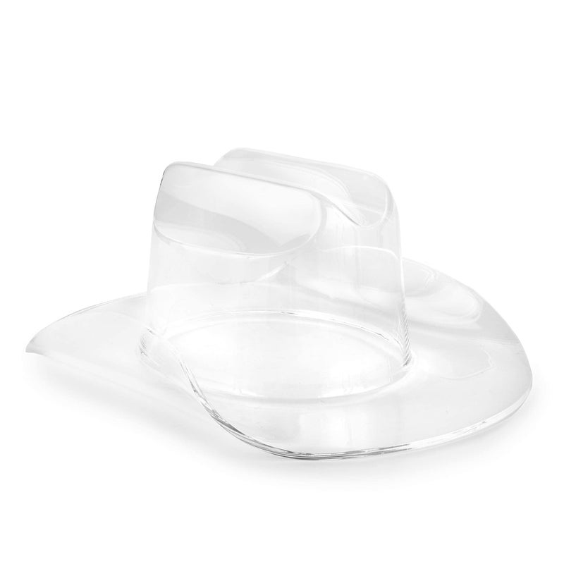 Huang Acrylic Huang Acrylic Large Clear Cowboy Hat  Perfect for Home Decor Chips and Dip Ice BucketCooler Fruit Bowl Flower Vase  More  Durable Construction Easy to Clean 