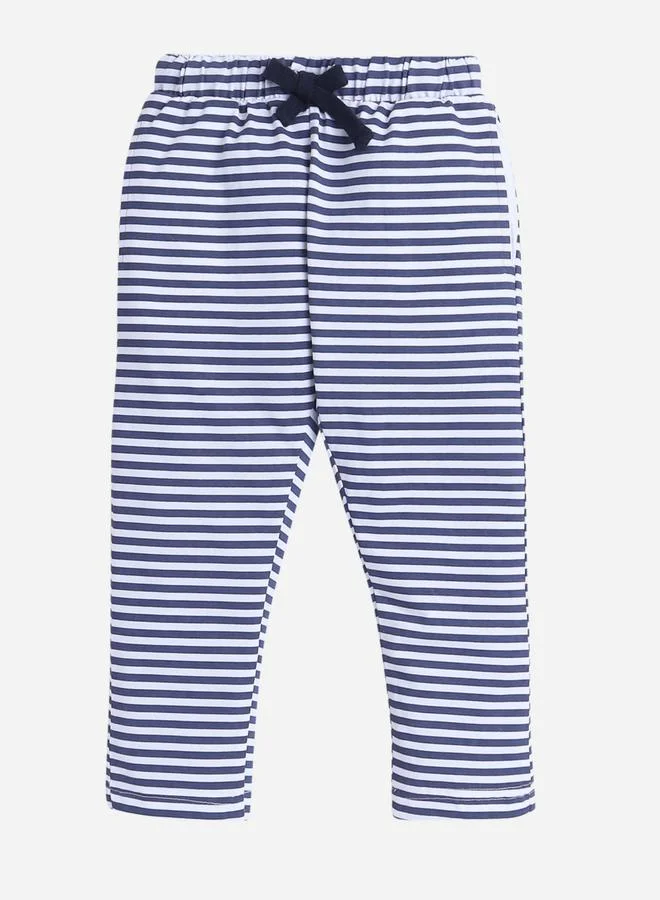 victor and jane Graphic Print T-Shirt and Striped Pyjama Set
