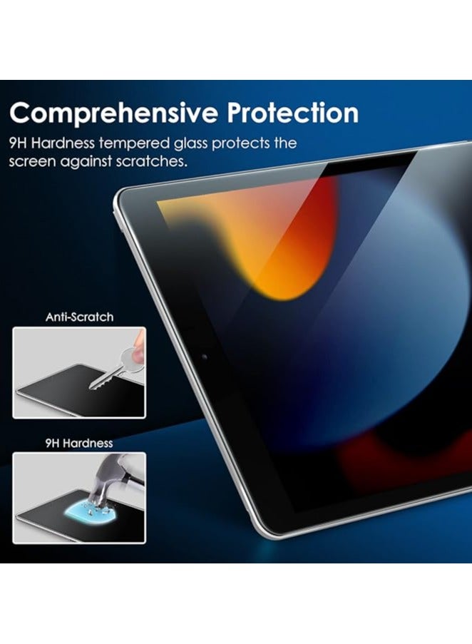 جي تيك واقي شاشة للتثبيت بلمسة واحدة لجهاز iPad مقاس 10.2 بوصة (الجيل التاسع/الثامن/السابع، 2021/2020/2019)، فيلم من الزجاج المقوى مع مجموعة أدوات المحاذاة التلقائية، شفاف عالي الدقة - Image 3