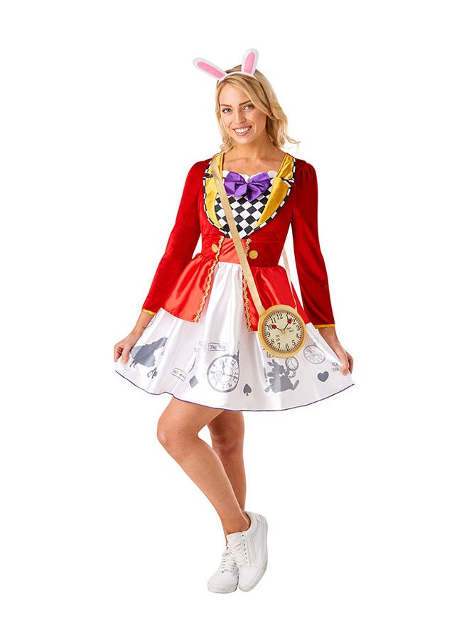 Rubies Costume Official Disney Alice in Wonderland White Rabbit Costume, Ladies Costume, Book Week and Theme Party Theme  - Image 1