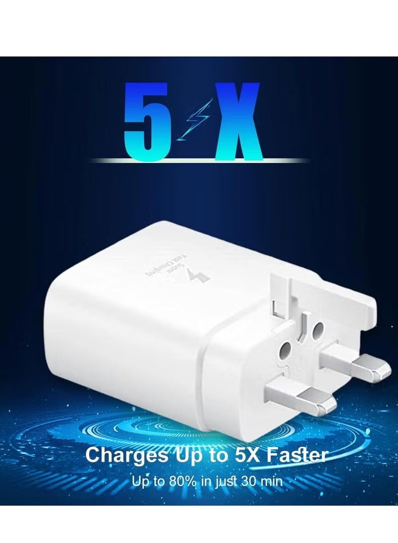 اوليو 45 واط لشاحن هاتف سامسونج فائق السرعة، ومحول طاقة مع قابس وكابل USB C - Image 1