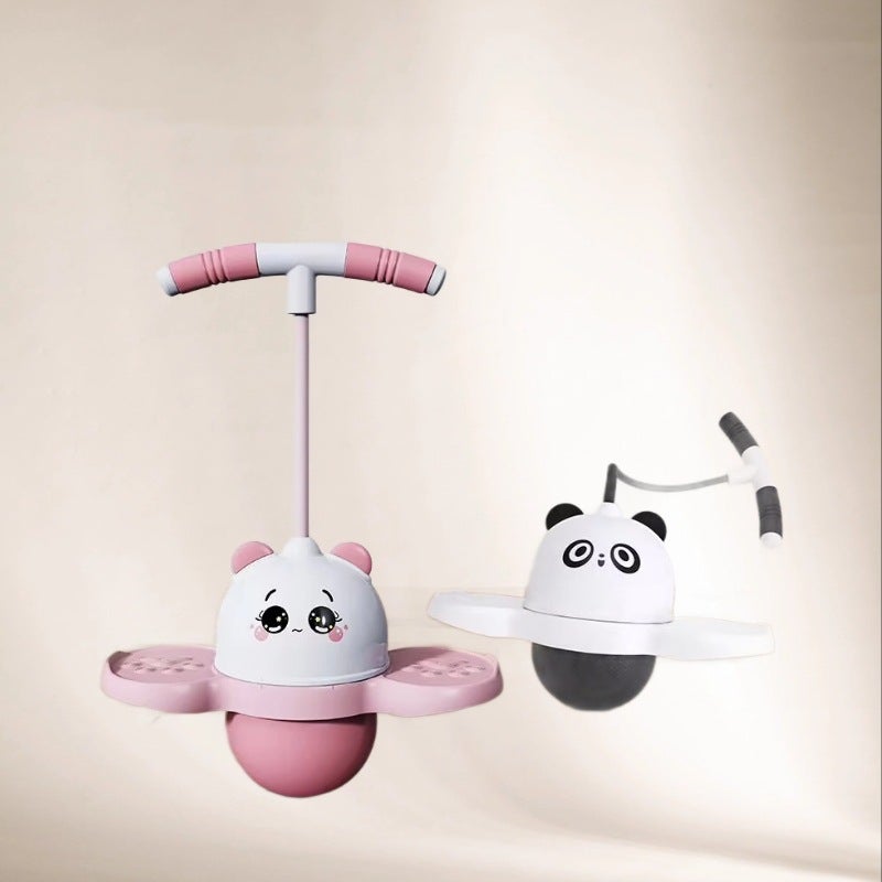 Glowing Kids' Hop Ball with Air Pump - Bouncing Toy for Balance Training - Image 2