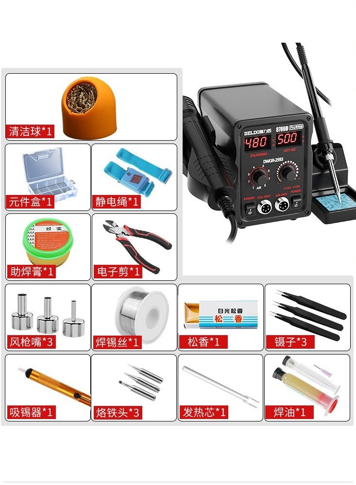 Soldering Iron Hot Air Station BGA Rework Station Phone Repair Smd Solder Tool Welding Station  - Image 4