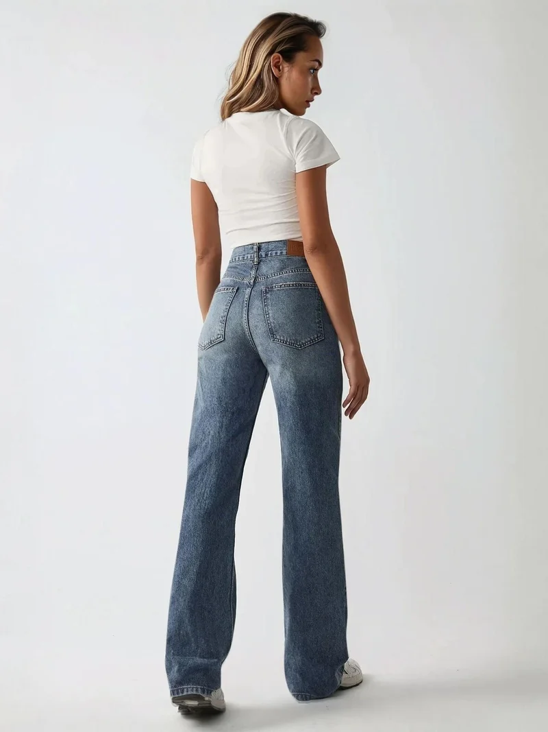 HICCUP Straight Leg Denim Jeans