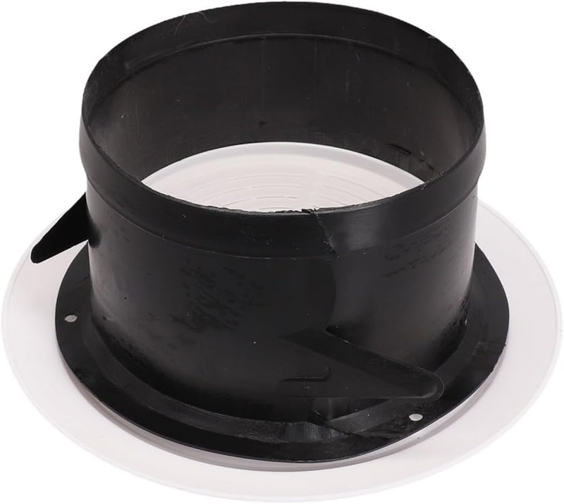 White ABS Adjustable Wall Vent Cover Interior Grille Easy Installation 100mm - Image 3