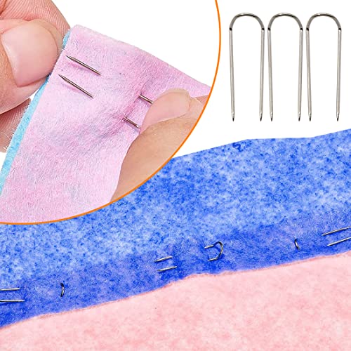 GMMA Sewing U Shaped Fork Pins for Fabric 100 Pcs Shadow Box Pins Multipurpose Stainless Steel Straight U-pins for Crafts Quilting Home Decor DIY Sewing Supplies - Image 5