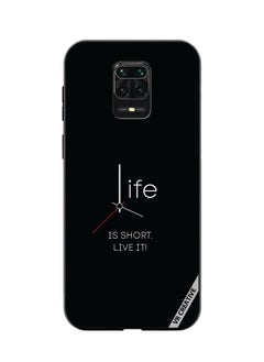 VR CREATIVE Protective Case Cover For Xiaomi Redmi Note 9S/9 Pro Life Is Short Design Multicolour  - Image 1