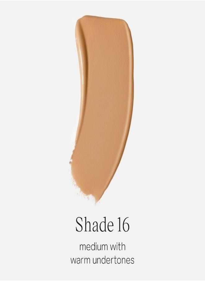 Saie SAIE   Glowy Super Skin Tint Foundation with Hyaluronic Acid ,16 Medium Warm Undertones 30ml - Lightweight, Hydrating Coverage  - Image 2