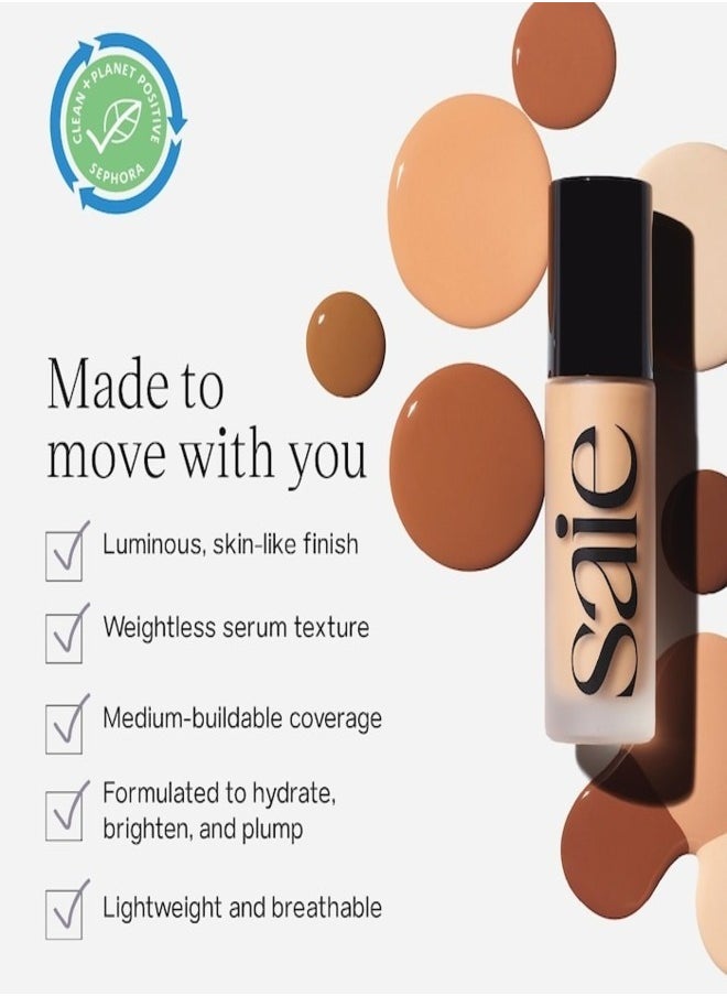 Saie - SAIE   Glowy Super Skin Tint Foundation with Hyaluronic Acid ,16 Medium Warm Undertones 30ml - Lightweight, Hydrating Coverage - Image 1