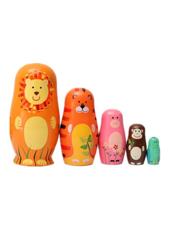 5-Piece Wooden Doll Set  - Image 1