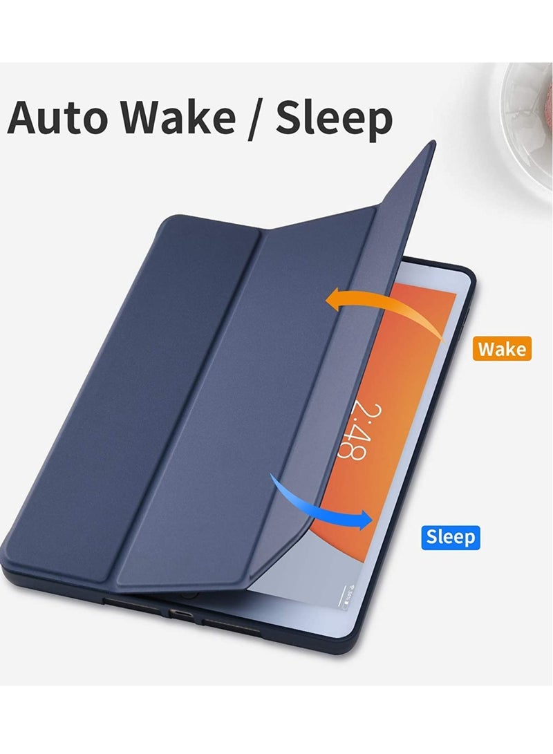 ELTRAZONE iPad 9th/8th/7th Generation case (2021/2020/2019) iPad 10.2-Inch Case with Pencil Holder [Sleep/Wake] Slim Soft TPU Back Smart Magnetic Stand Protective Cover Cases (Navy Blue) - Image 3