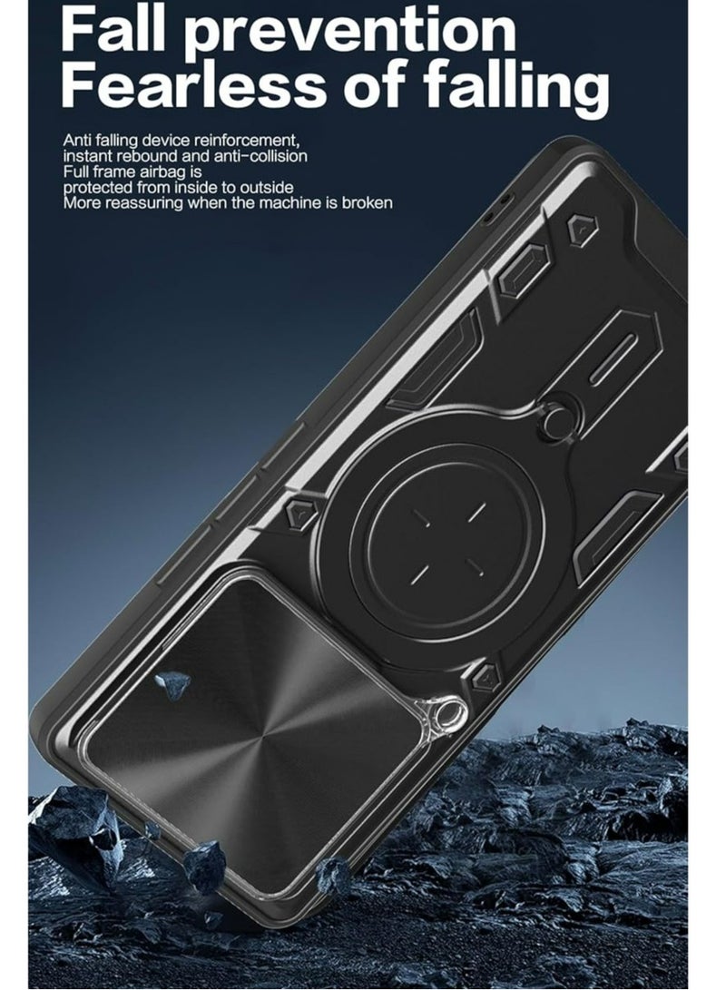 إيتيل A50 4G حالة الهاتف المحمول ، عدسة الكاميرا انزلاق الغطاء ، 360 درجة قوس الدورية خاتم - Image 5