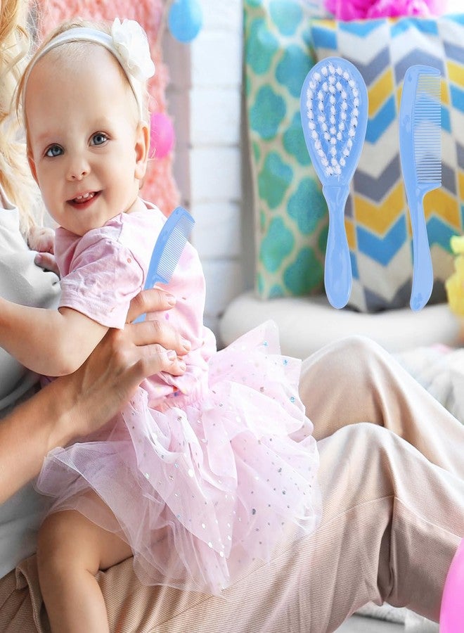 HEALLILY مجموعة فرشاة ومشط للأطفال - مشط أمان للعناية بتدليك الأطفال - مشط ناعم - فرشاة مدمجة - مشط للأطفال الصغار - فرشاة شعر للأطفال الرضع - Image 2