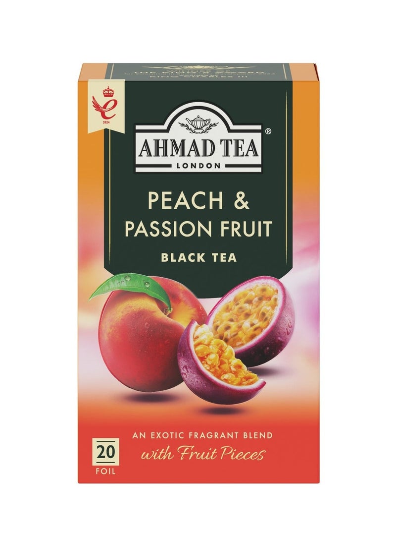 Ahmad Tea Peach And Passion Fruit Flavoured Black Tea - Image 1